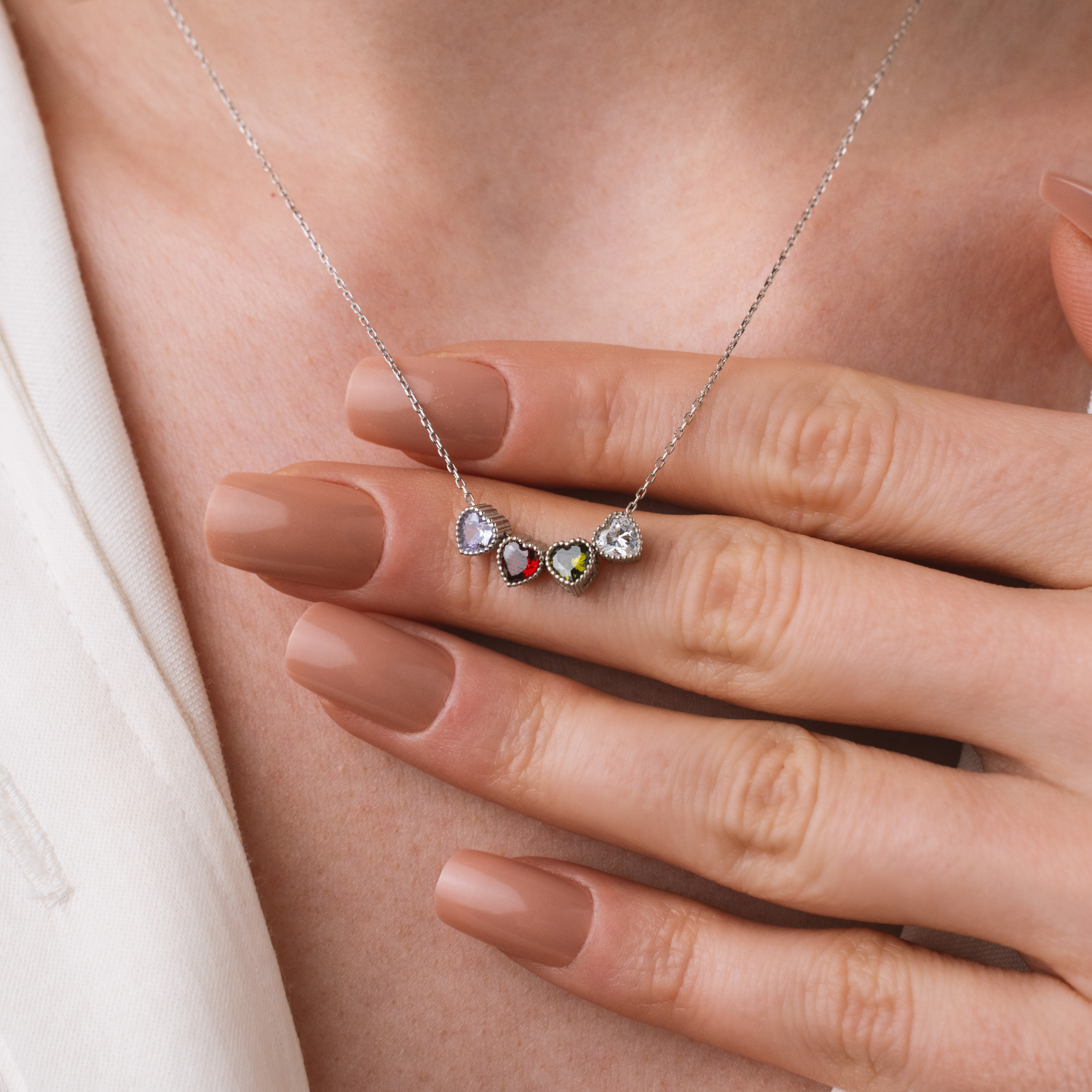 Infinite Heart Birthstone Necklace