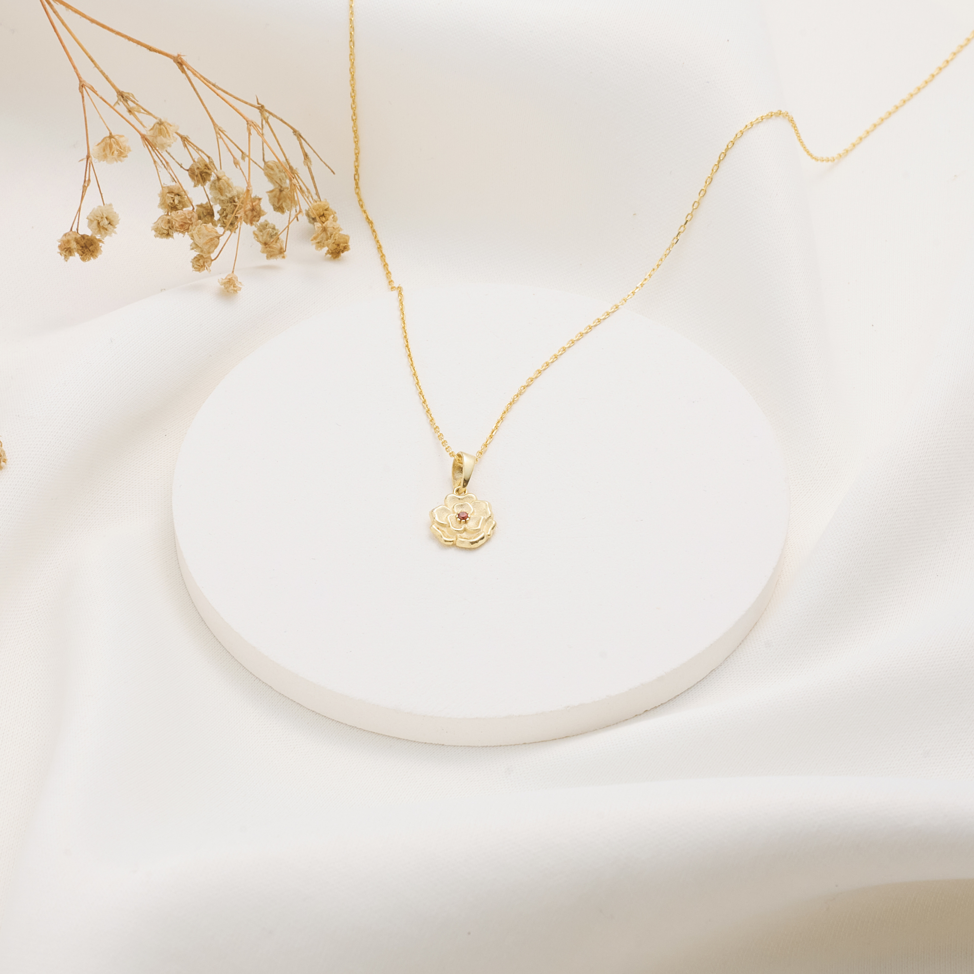 Personalized Birth Flower Necklace