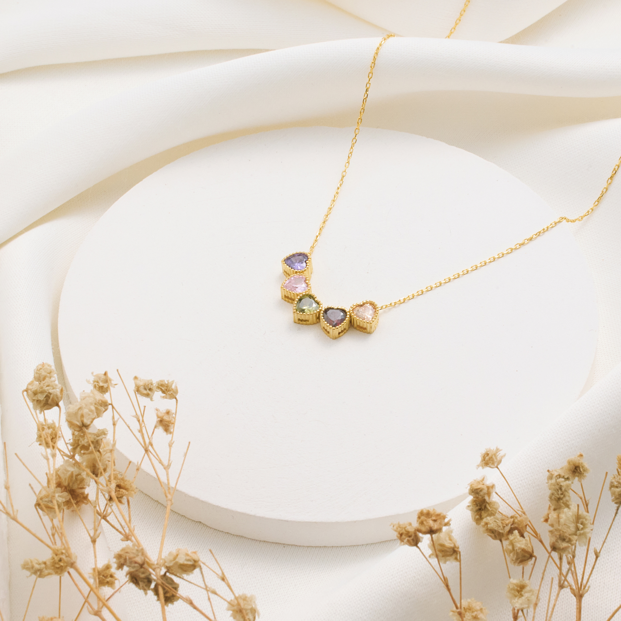 Infinite Heart Birthstone Necklace