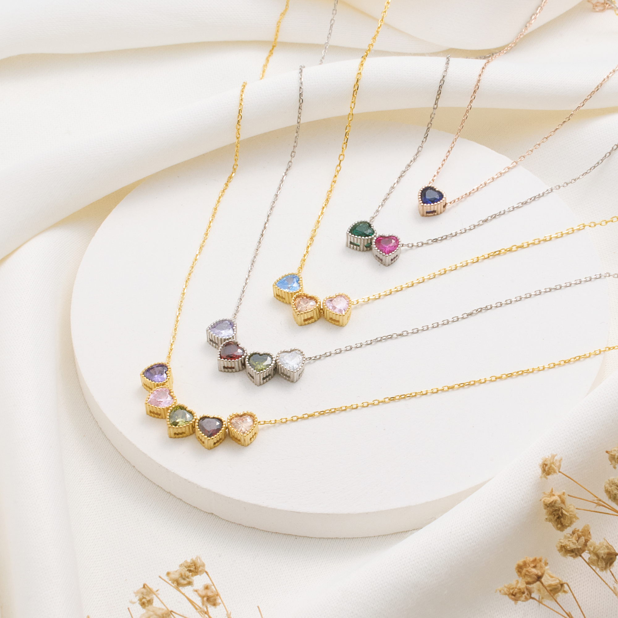 Infinite Heart Birthstone Necklace