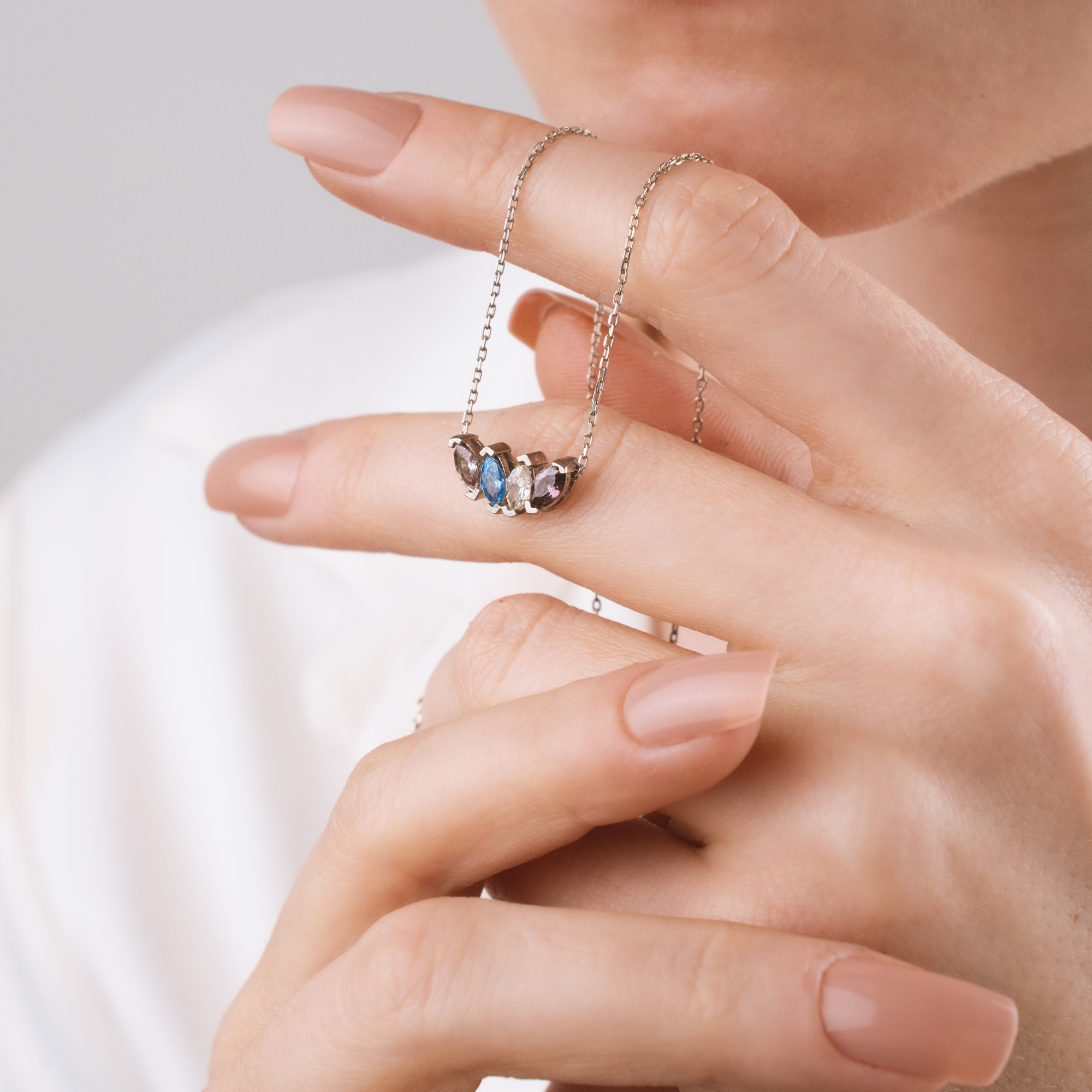 Minimalist Birthstone Pendant Necklace