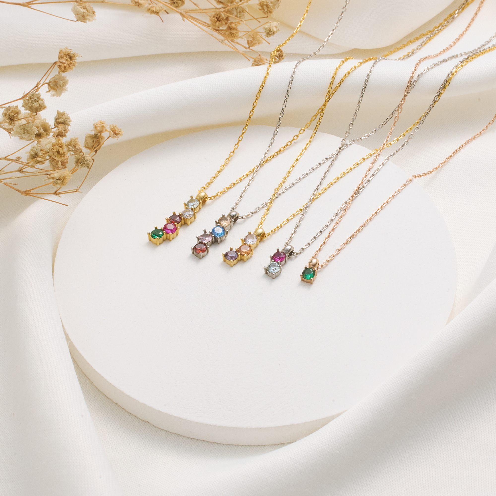 Minimalist Birthstone Necklace