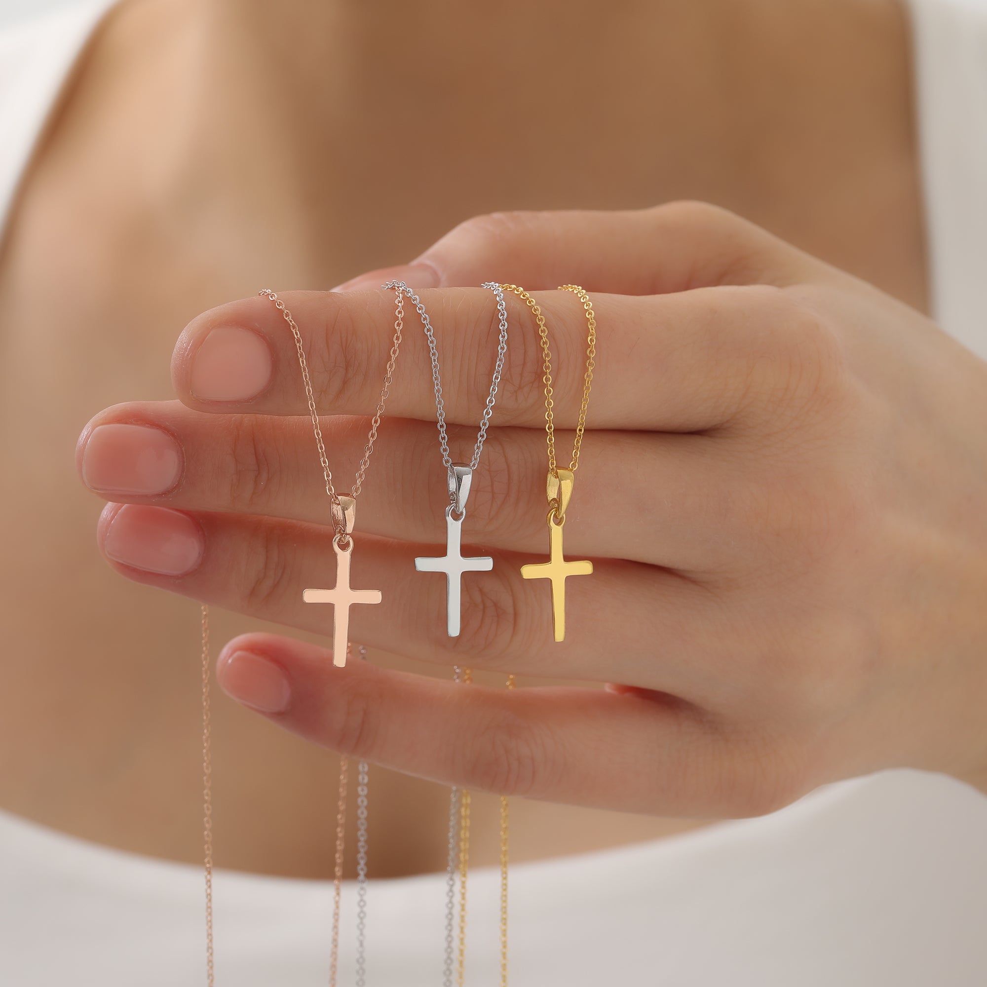 Minimalist Cross Pendant Necklace