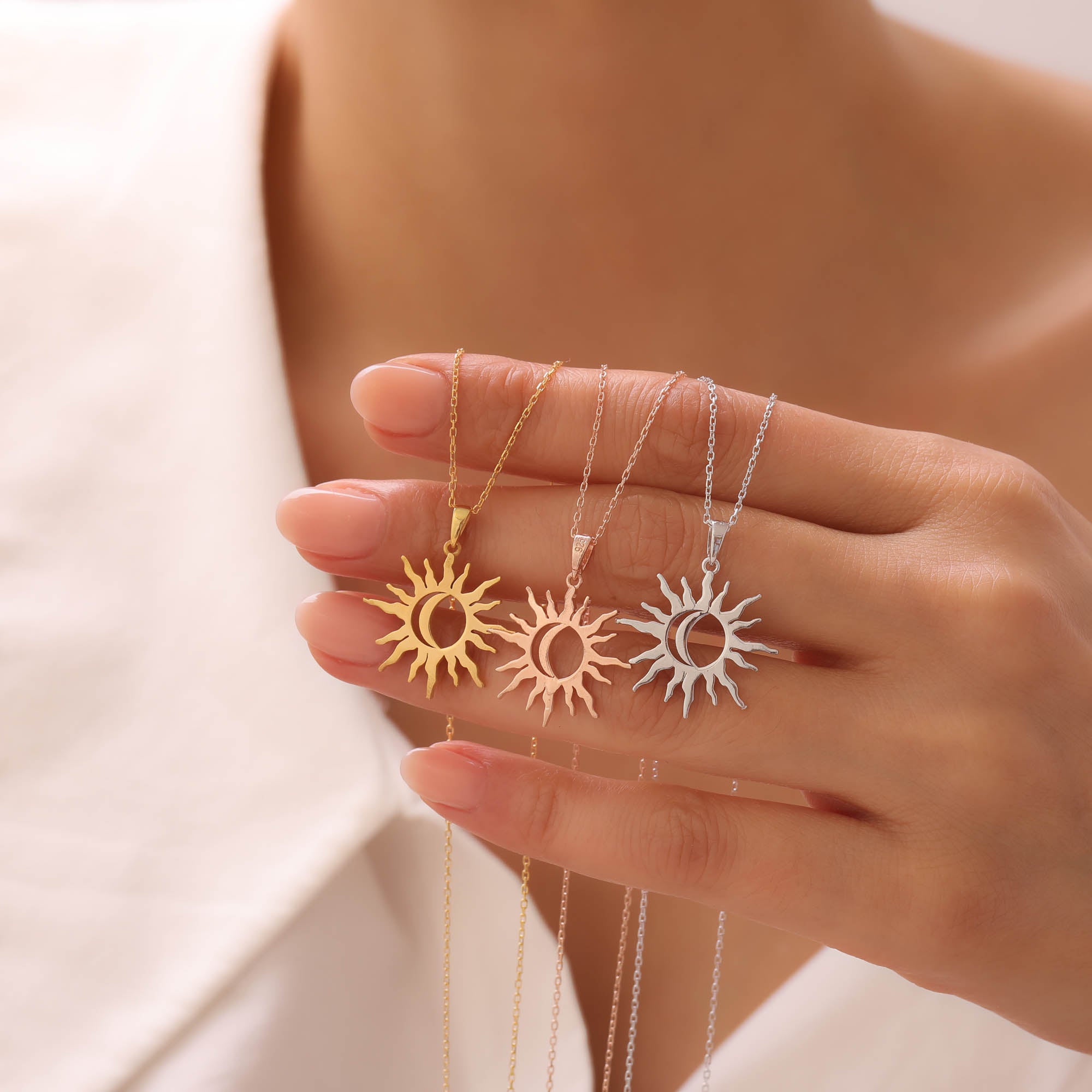 Sun and Moon Necklace