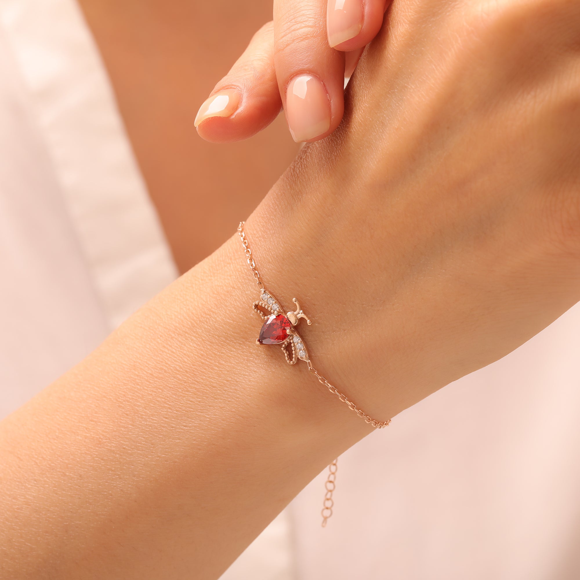 Single Birthstone Solitaire Bracelet