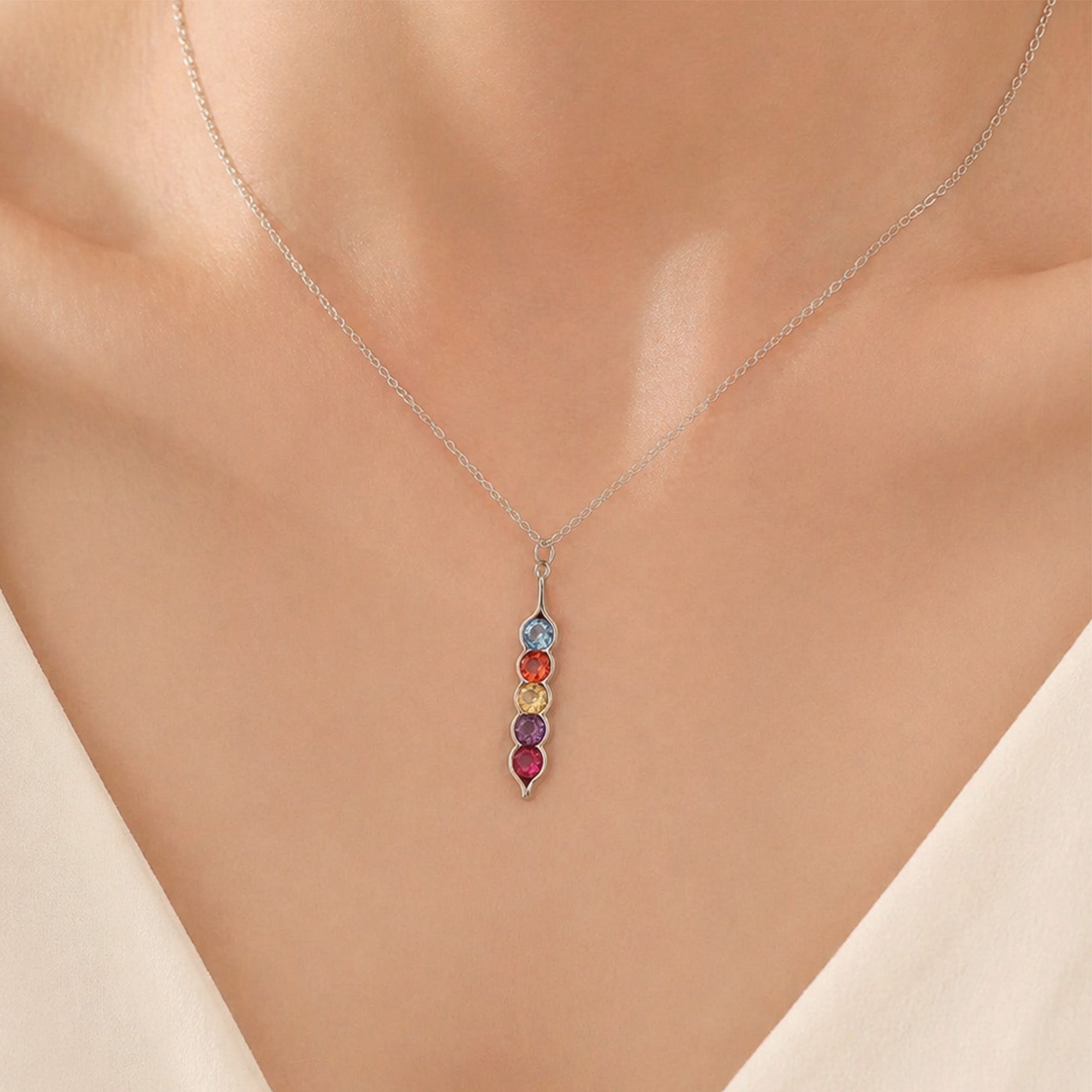 Pear Cut Teardrop Necklace