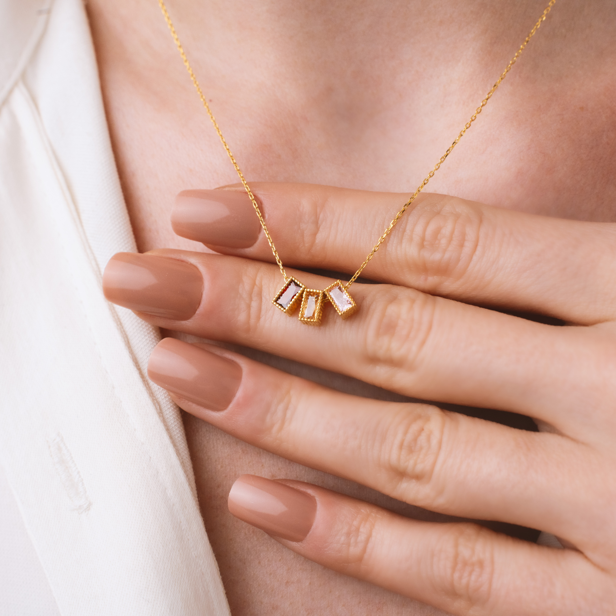 Radiant Birthstone Necklace