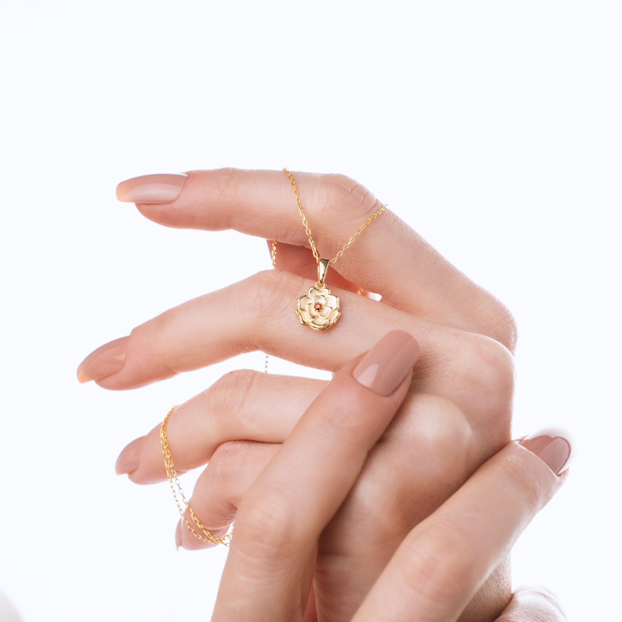 Personalized Birth Flower Necklace