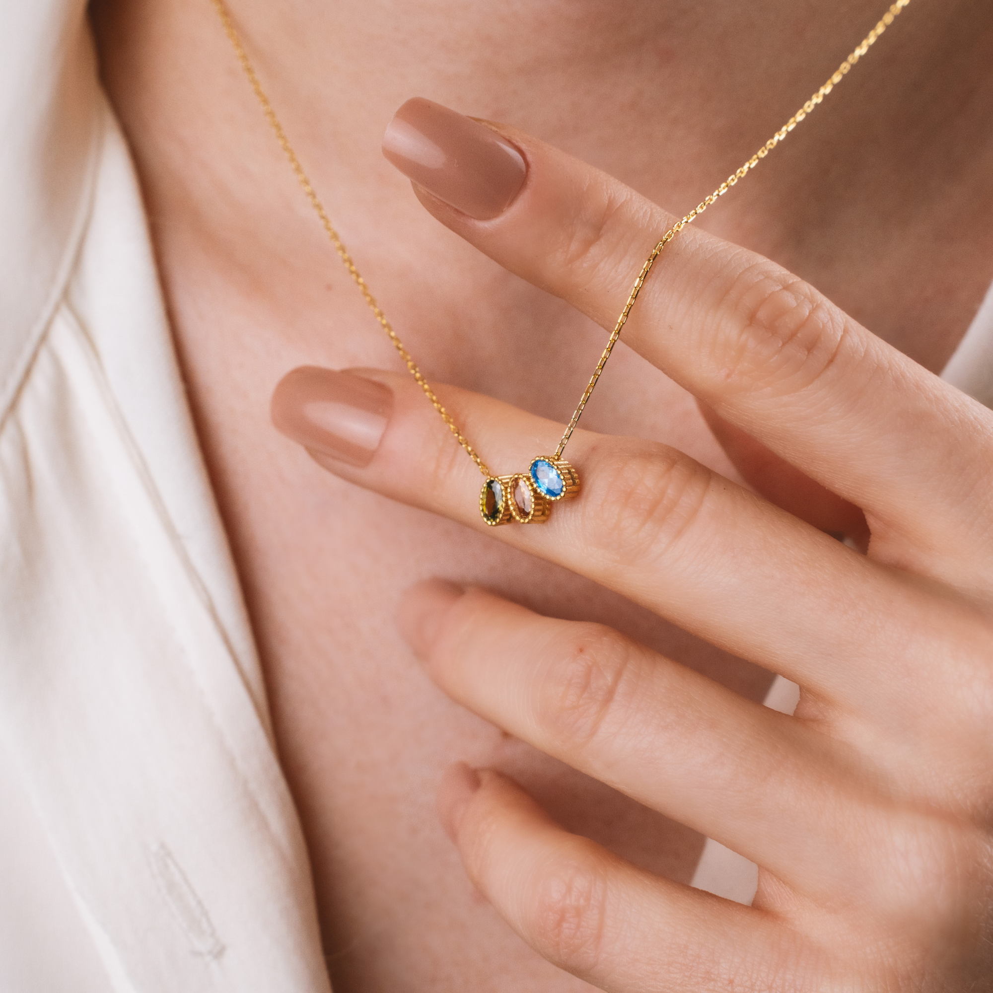 Infinite Family Birthstone Necklace