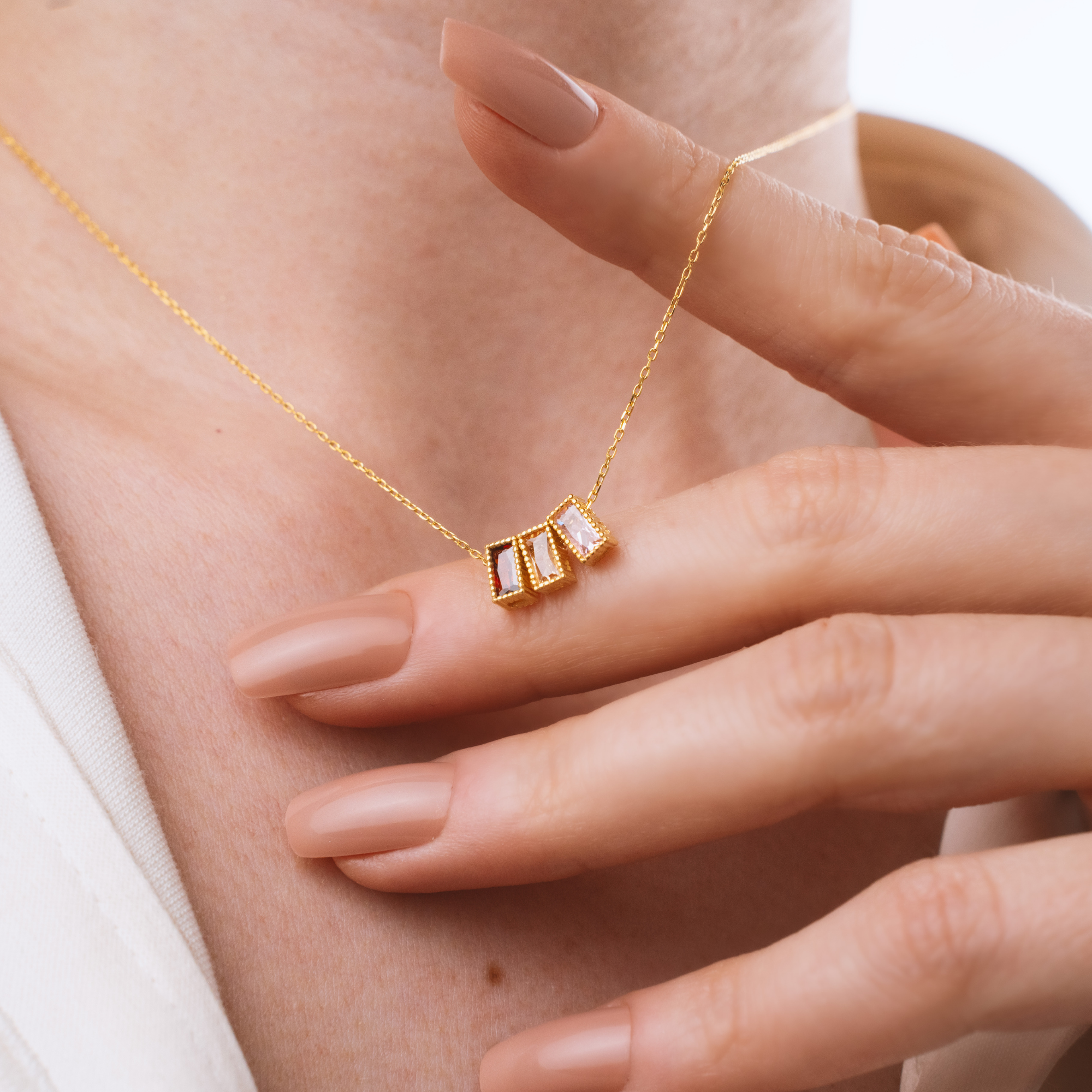 Radiant Birthstone Necklace