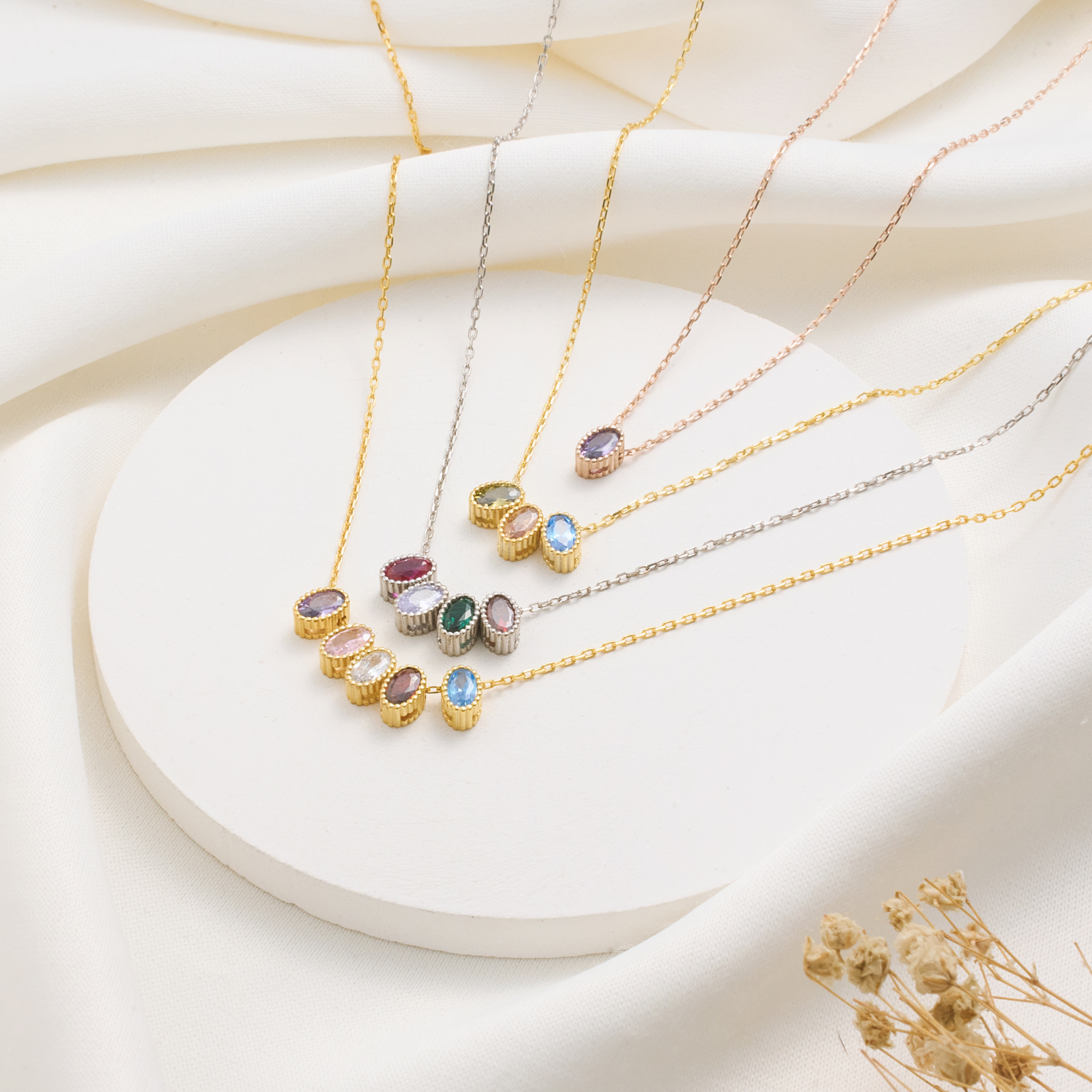 Infinite Family Birthstone Necklace