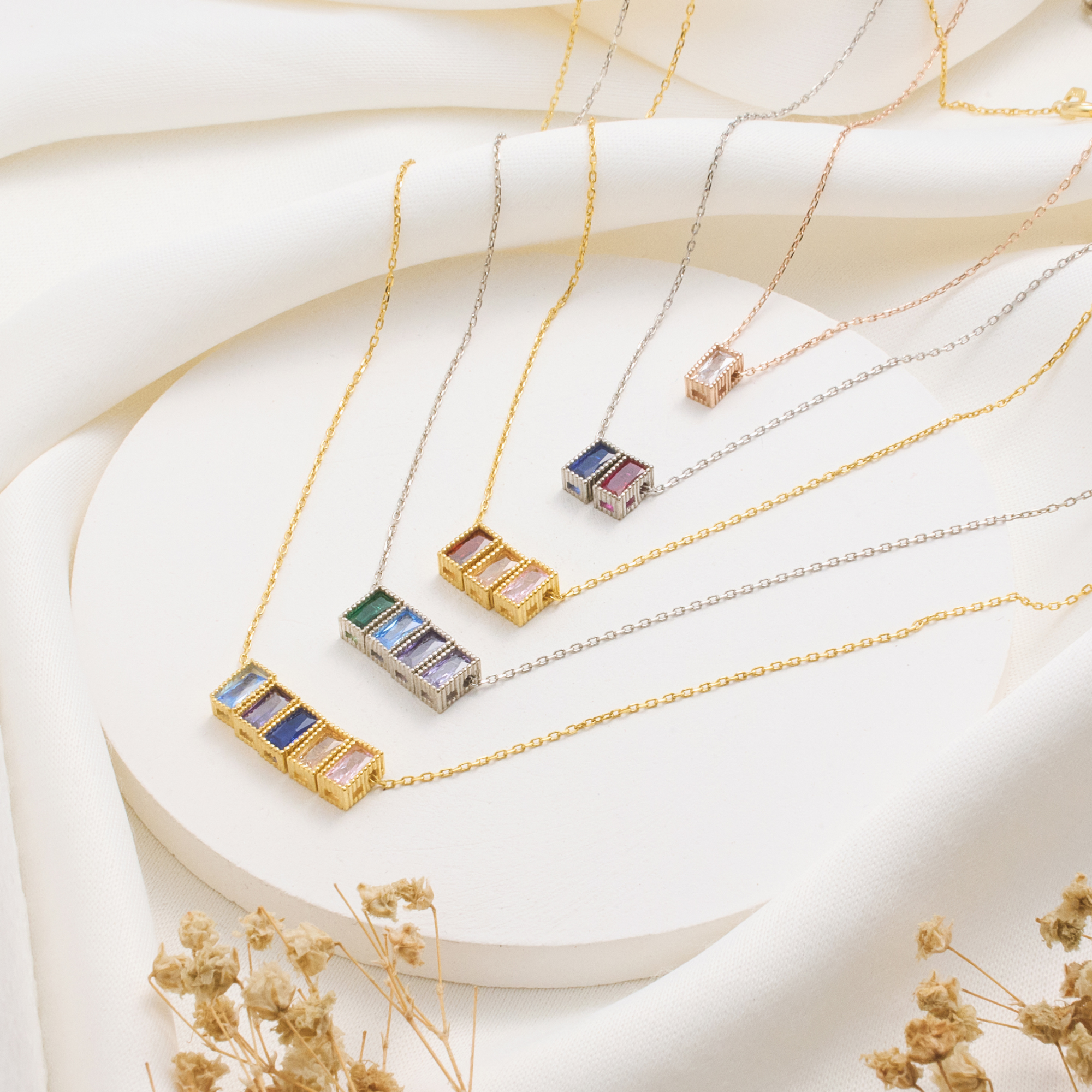 Radiant Birthstone Necklace