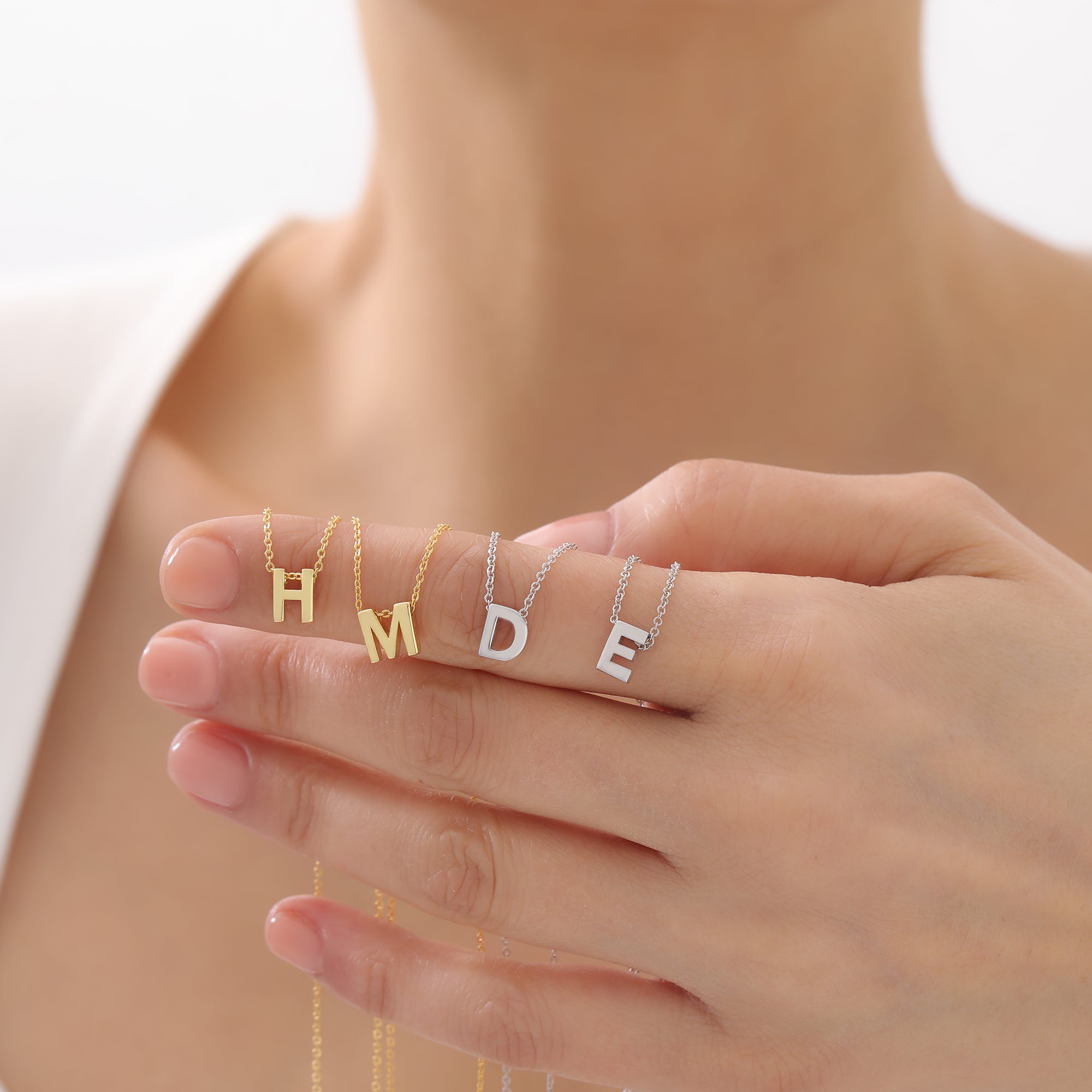 Personalized Initial and Heart Necklace