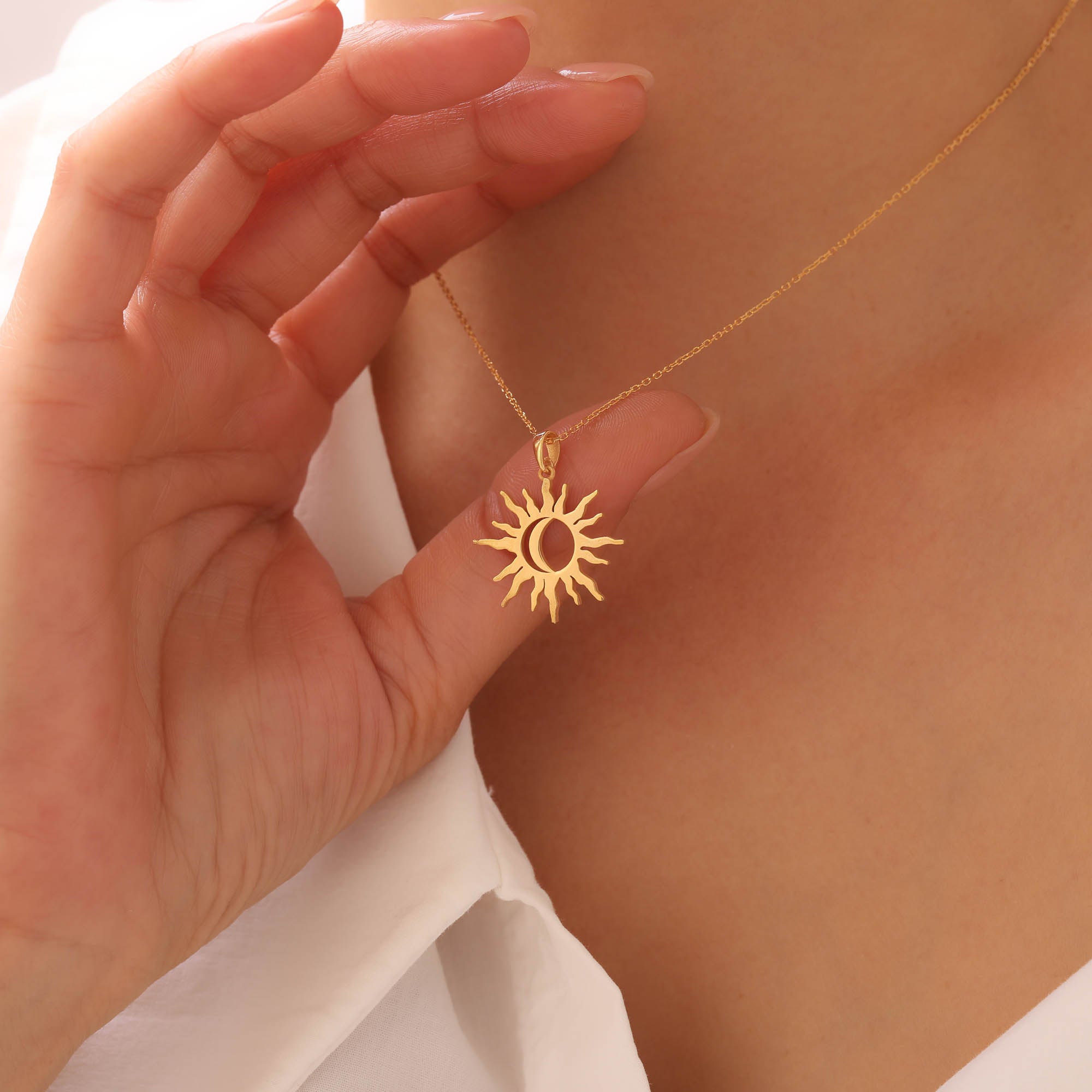 Sun and Moon Necklace