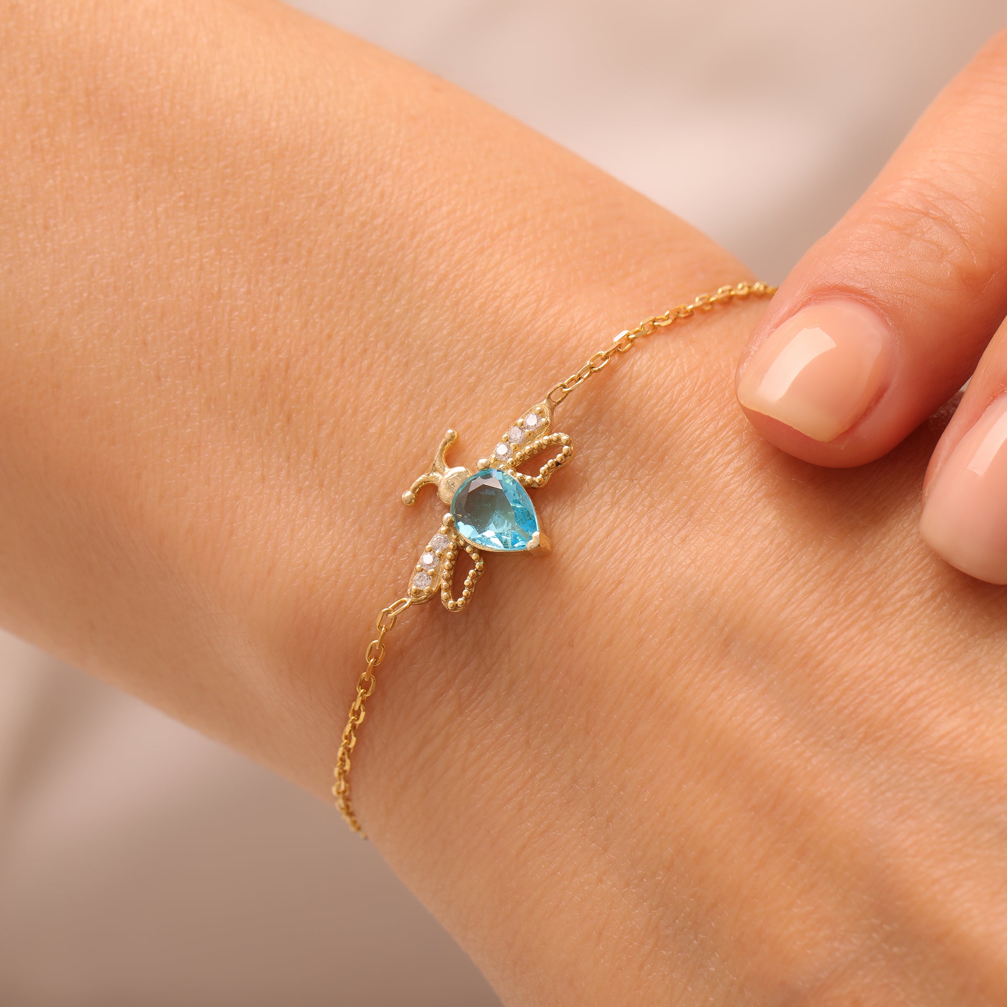 Single Birthstone Solitaire Bracelet