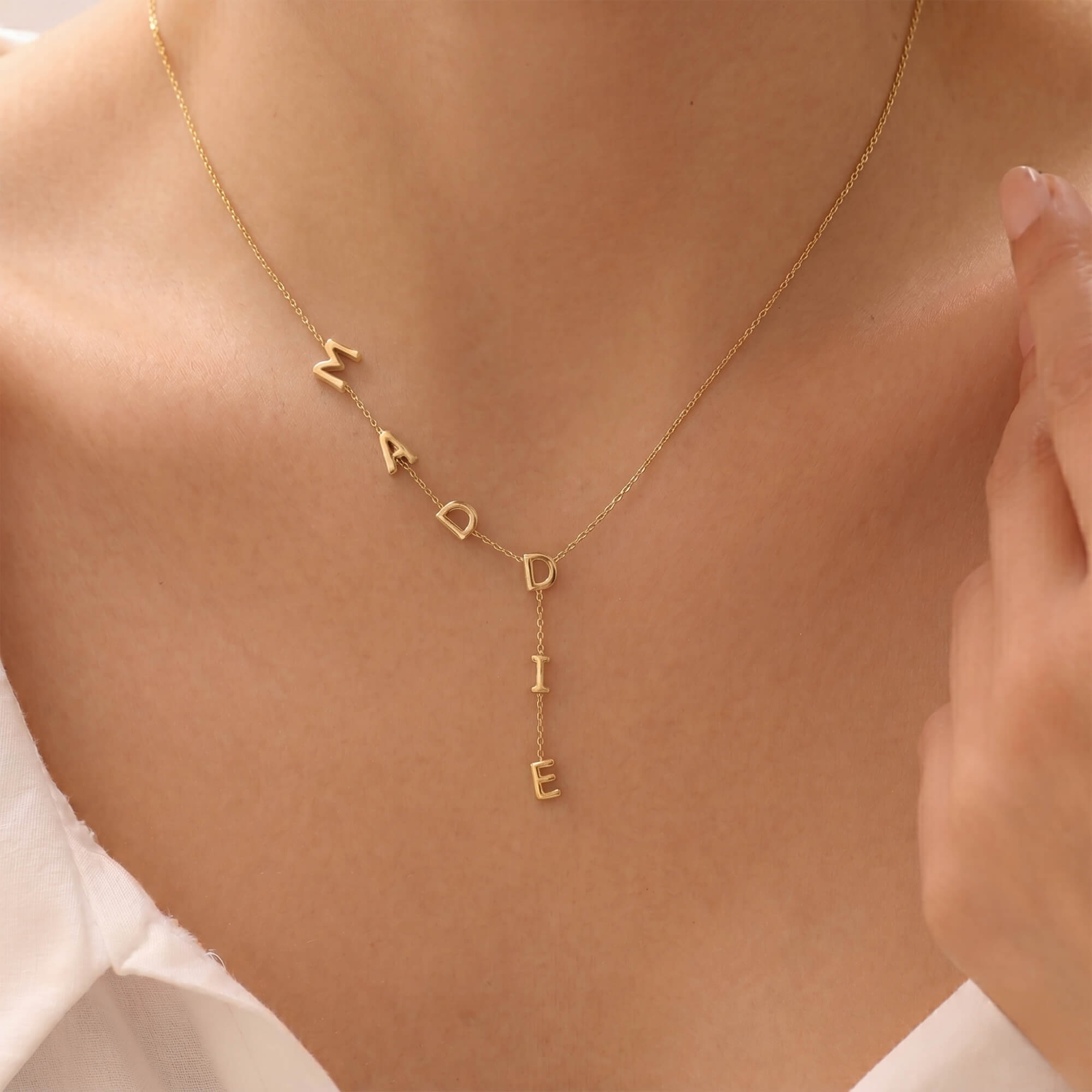 Custom Lariat Name Necklace