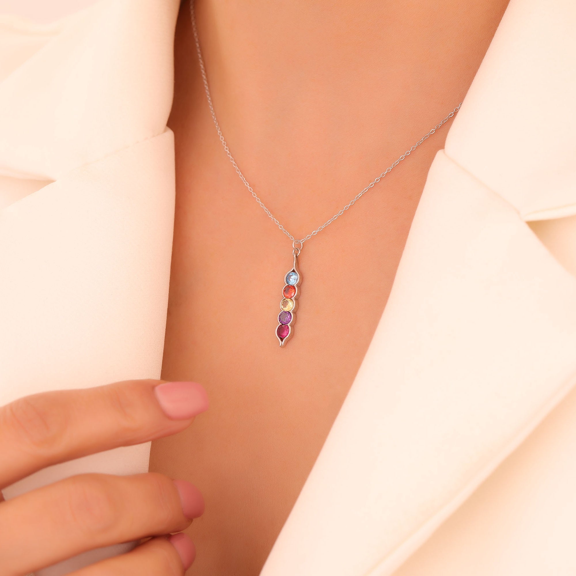 Pear Cut Teardrop Necklace